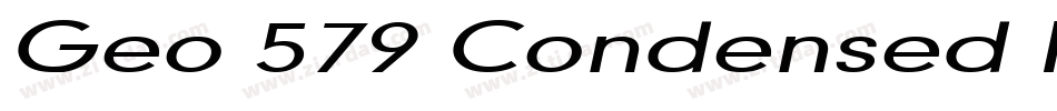 Geo 579 Condensed Normal字体转换